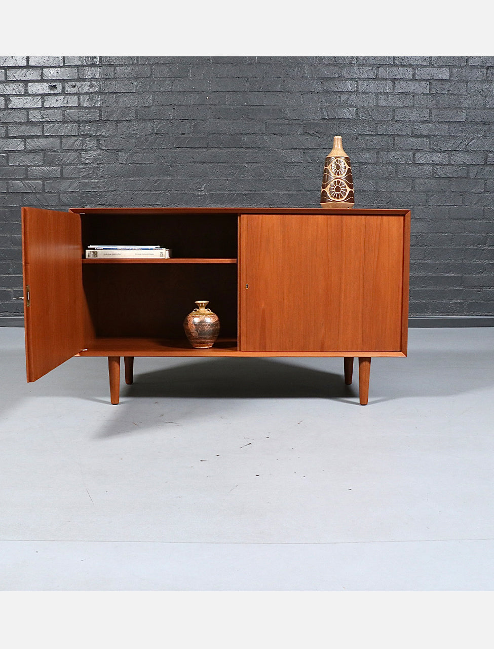 Danish Modern Teak Credenza by Christian Linneberg
