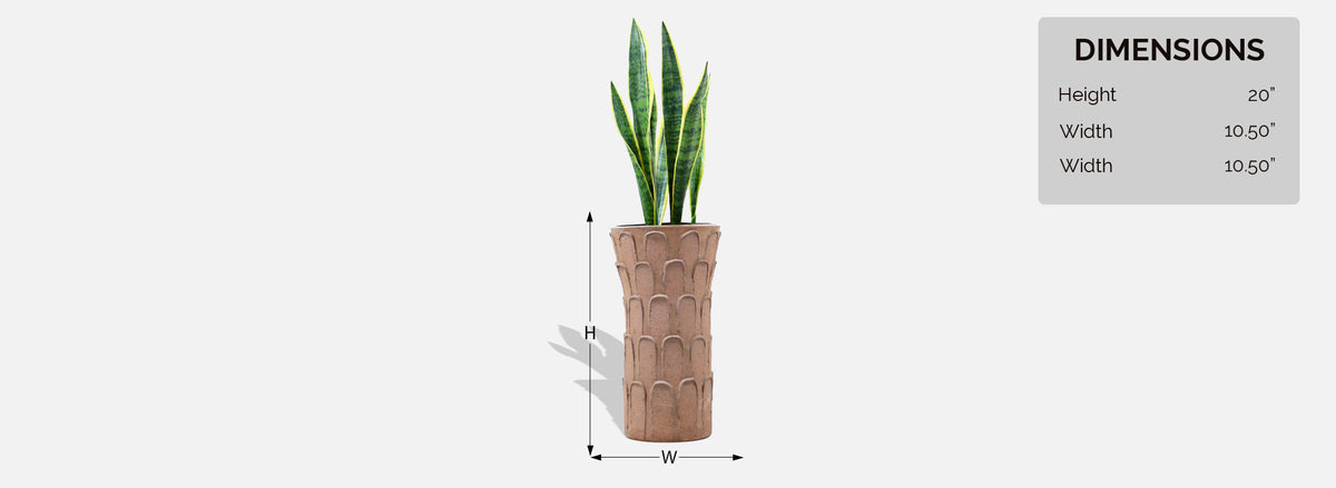 David Cressey "Leaf" Pattern Studio Stoneware Planter for Architectural Pottery