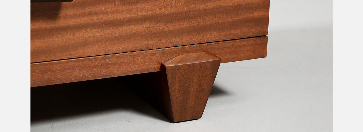 Mid Century Modern 3-Drawer Dresser w/ Bowtie Handles