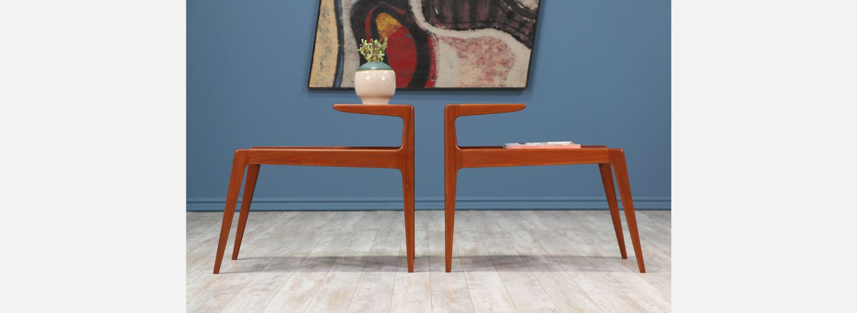 Kurt Østervig Teak Side Tables for Jason Møbler