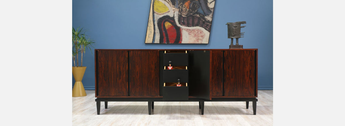 Mid Century Modern Brazilian Rosewood Credenza