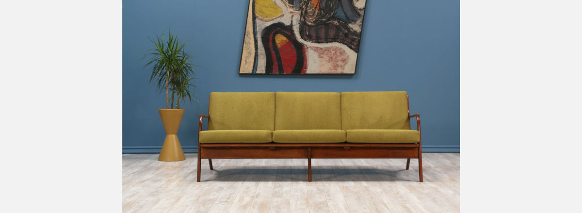 Adrian Pearsall Walnut Sofa for Craft Associates