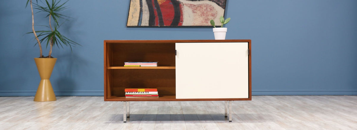 Florence Knoll Lacquered & Walnut Credenza