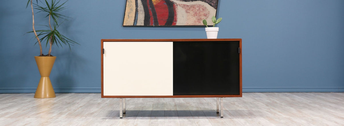 Florence Knoll Lacquered & Walnut Credenza