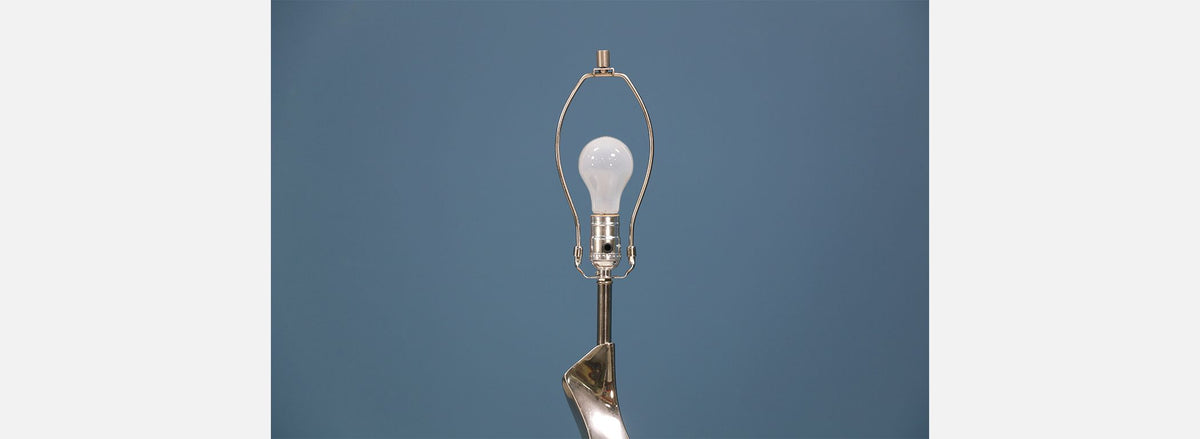 Richard Barr Amorphous Chrome Table Lamp for Laurel Lamp Co.