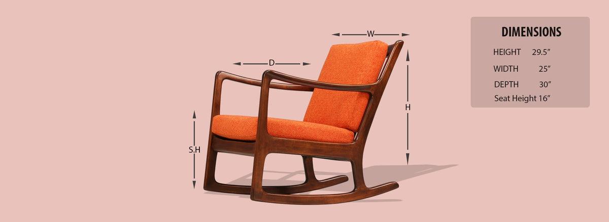 Ole Wanscher Rocking Chair for France & Søn