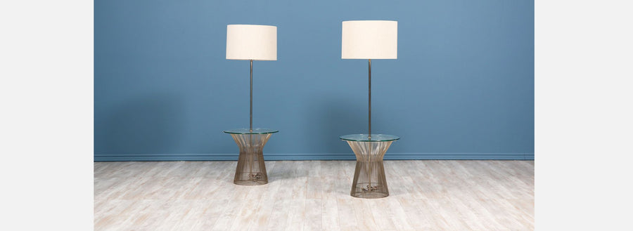 Warren Platner Style Lamp Side Tables by Laurel Lamp Co.