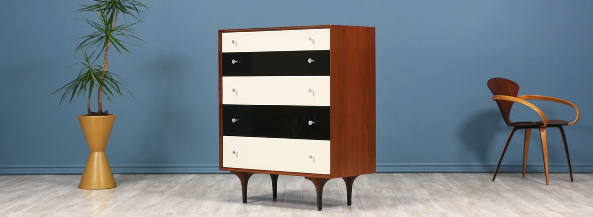 Richard Thompson Walnut Chest of Drawers for Glenn of California