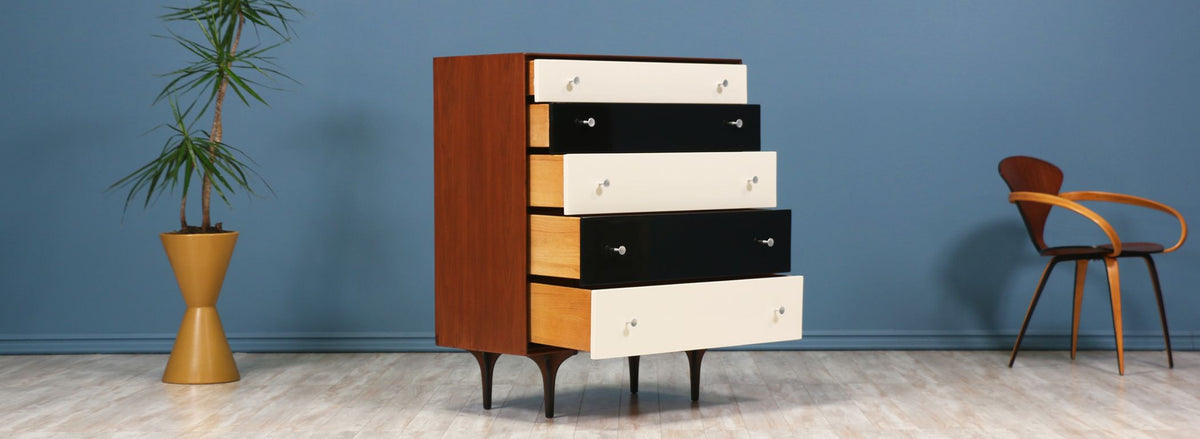 Richard Thompson Walnut Chest of Drawers for Glenn of California