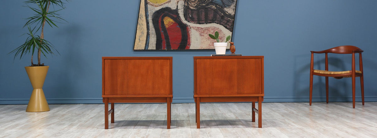 Folke Ohlsson Teak Night Stands for Dux