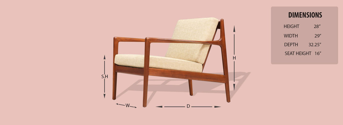 Folke Ohlsson Model 74-C Walnut Lounge Chair for Dux 2