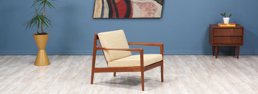 Folke Ohlsson Model 74-C Walnut Lounge Chair for Dux 2