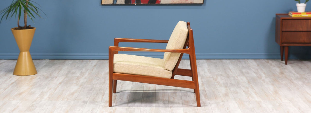 Folke Ohlsson Model 74-C Walnut Lounge Chair for Dux 2