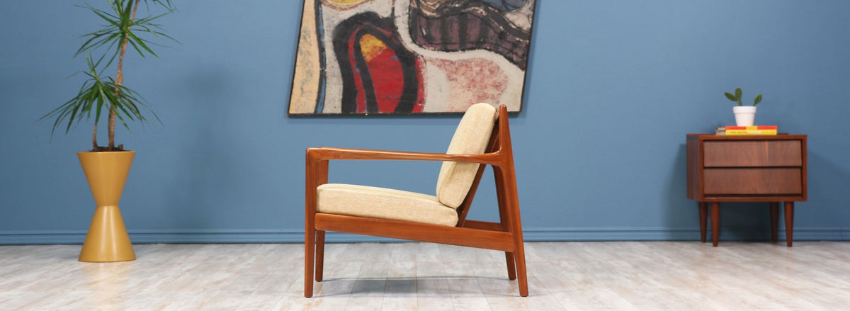 Folke Ohlsson Model 74-C Walnut Lounge Chair for Dux 2
