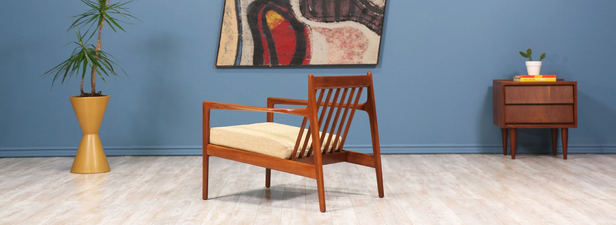 Folke Ohlsson Model 74-C Walnut Lounge Chair for Dux 2