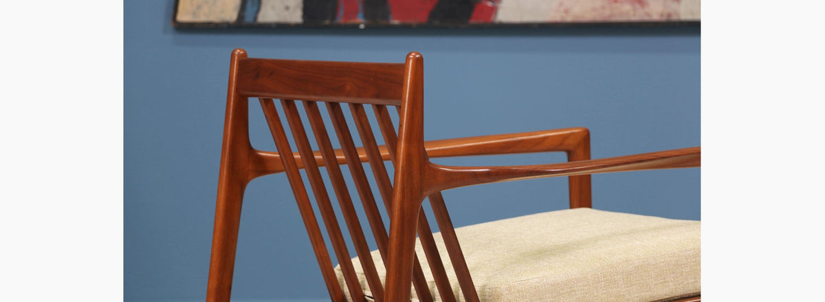 Folke Ohlsson Model 74-C Walnut Lounge Chair for Dux 2