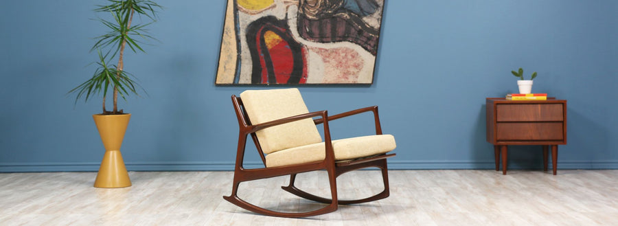 Ib Kofod-Larsen Rocking Chair for Selig 