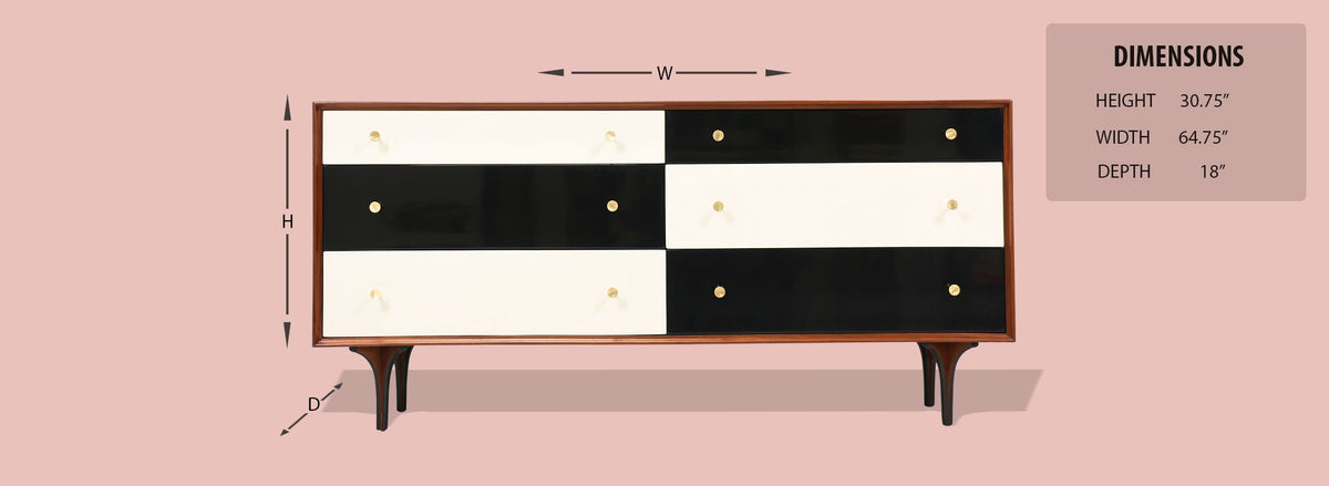 Richard Thompson Lacquered & Walnut Dresser for Glenn of California-2