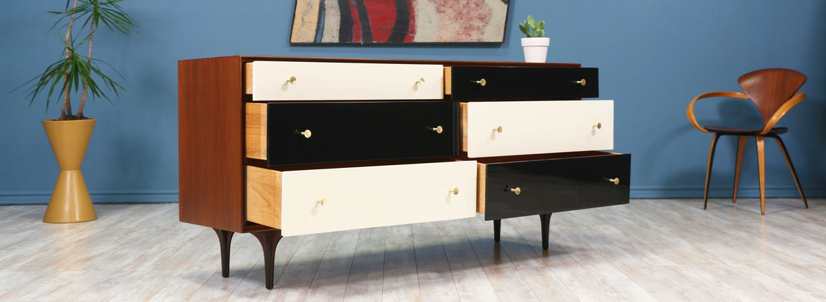 Richard Thompson Lacquered & Walnut Dresser for Glenn of California-2