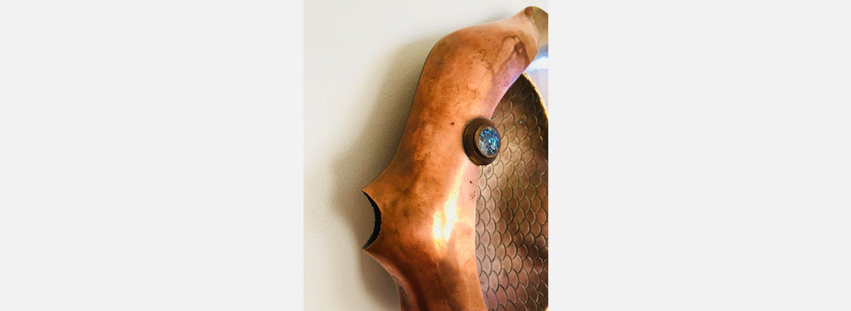 Mexican Modernist Fish Wall Art Sculpture by Los Castillos