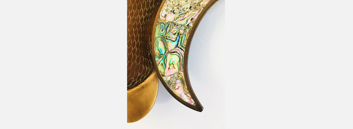 Mexican Modernist Fish Wall Art Sculpture by Los Castillos