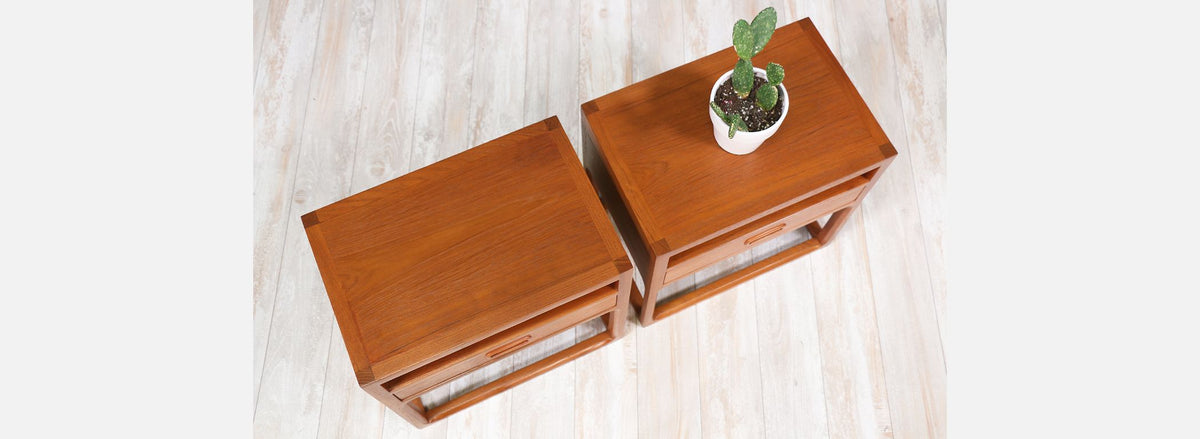 Aksel Kjersgaard Teak Night Stands for Odder Møbler