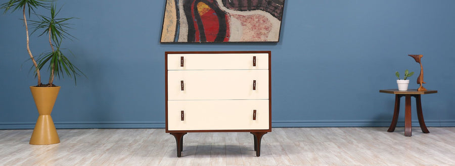 Stanley Young Lacquered & Walnut Chest for Glenn of California 