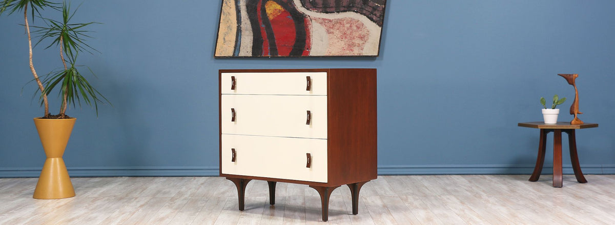 Stanley Young Lacquered & Walnut Chest for Glenn of California 
