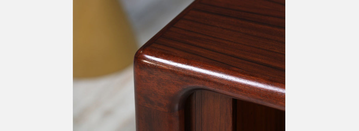 Danish Modern Tambour-Door Rosewood Credenza by Dyrlund