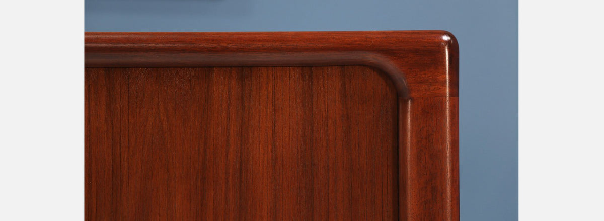 Danish Modern Tambour-Door Rosewood Credenza by Dyrlund
