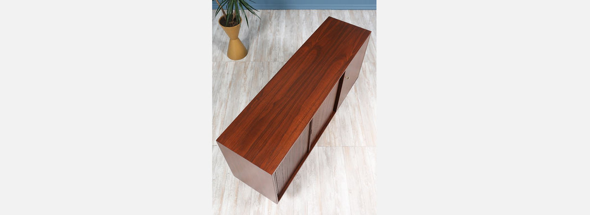 Milo Baughman Tambour-Door Credenza for Glenn of California