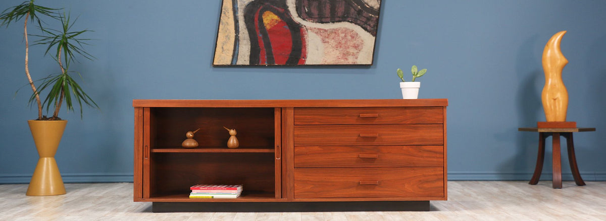 Milo Baughman Low Profile Credenza for Glenn of California
