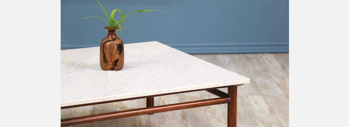 T.H. Robsjohn-Gibbings Marble Top Coffee Table for Widdicomb