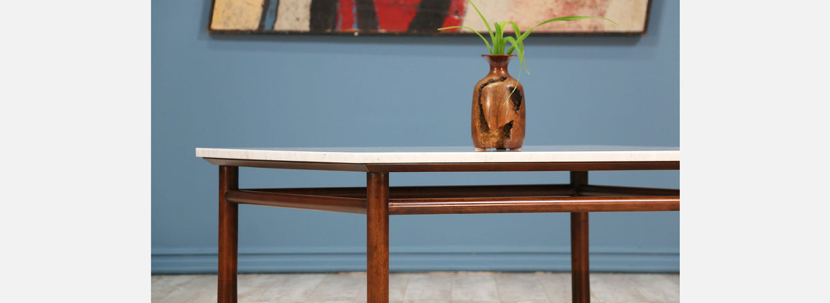 T.H. Robsjohn-Gibbings Marble Top Coffee Table for Widdicomb