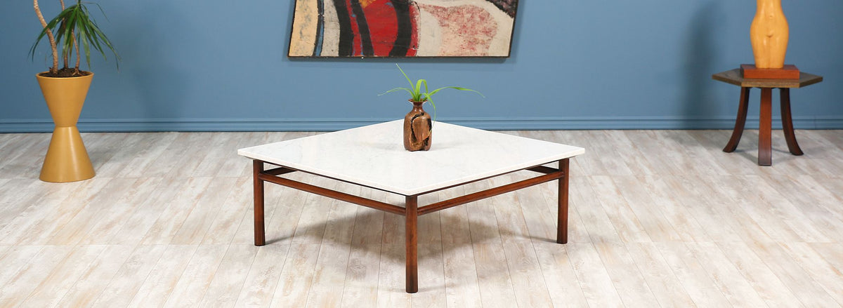 T.H. Robsjohn-Gibbings Marble Top Coffee Table for Widdicomb