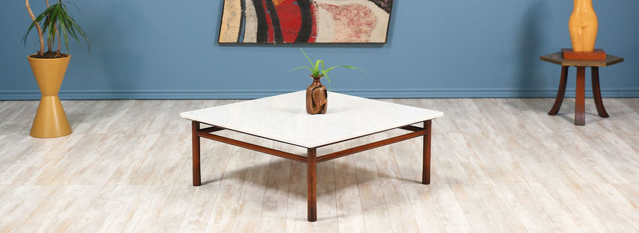 T.H. Robsjohn-Gibbings Marble Top Coffee Table for Widdicomb