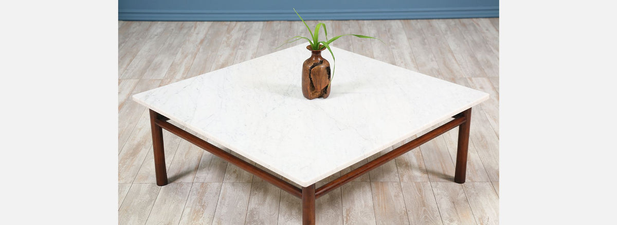 T.H. Robsjohn-Gibbings Marble Top Coffee Table for Widdicomb