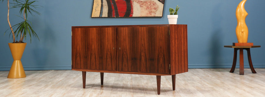 Carlo Jensen Rosewood Credenza for Hundevad & Co.