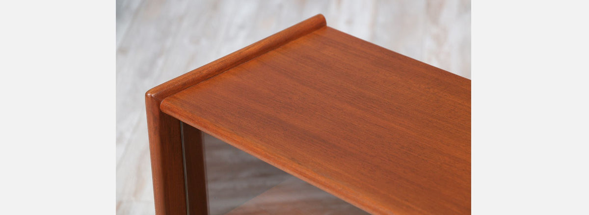 Danish Modern Low Profile Teak Bookcase