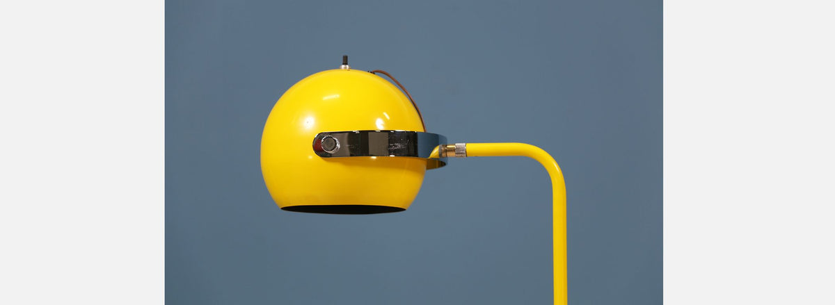 Robert Sonneman Yellow Enameled Floor Lamp