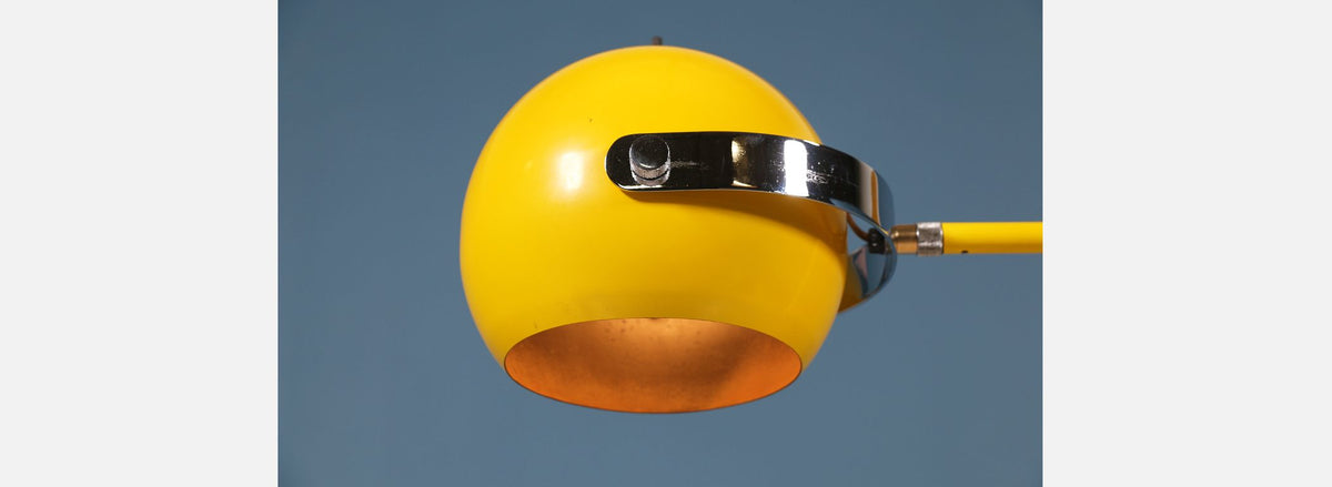 Robert Sonneman Yellow Enameled Floor Lamp