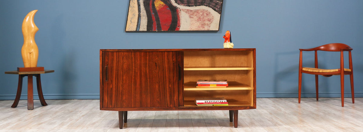 Danish Rosewood Credenza by Carlo Jensen for Hundevad & Co.