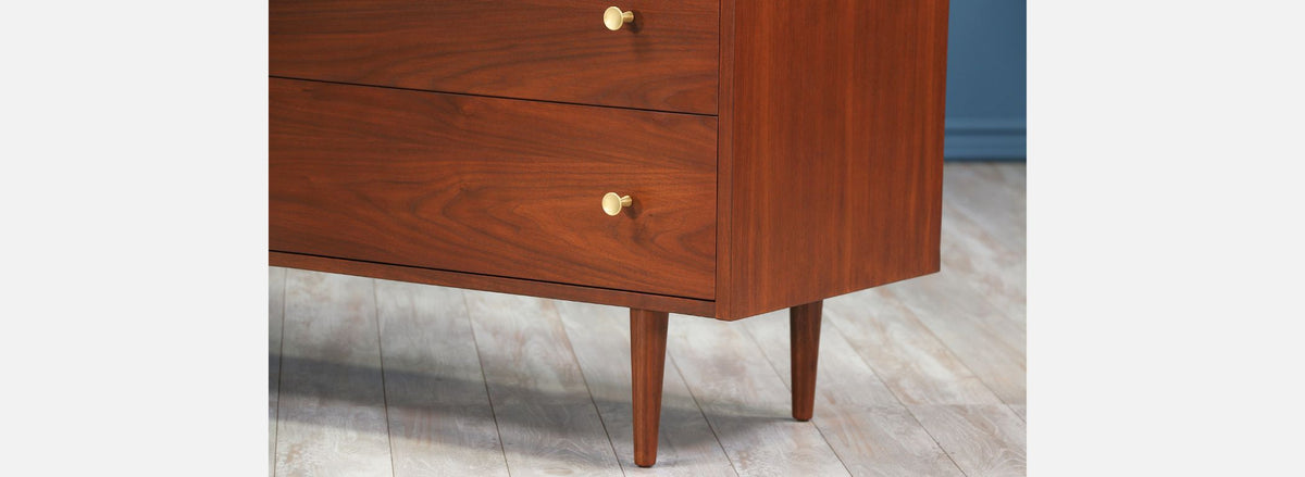 Milo Baughman Walnut Dresser for Glenn of California