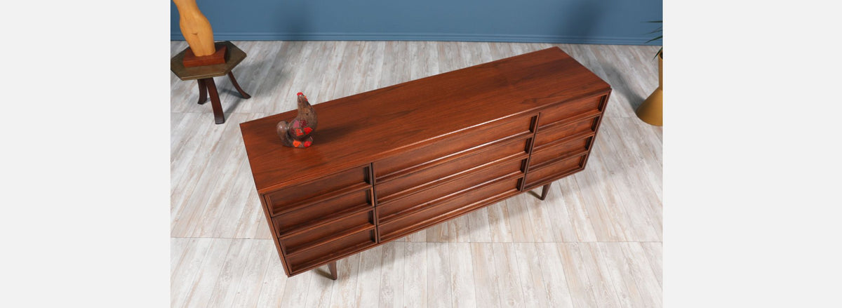 John Keal Walnut Dresser for Brown Saltman