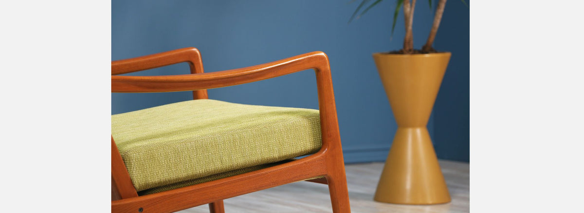 Ole Wanscher Teak Rocking Chair for France & Søn