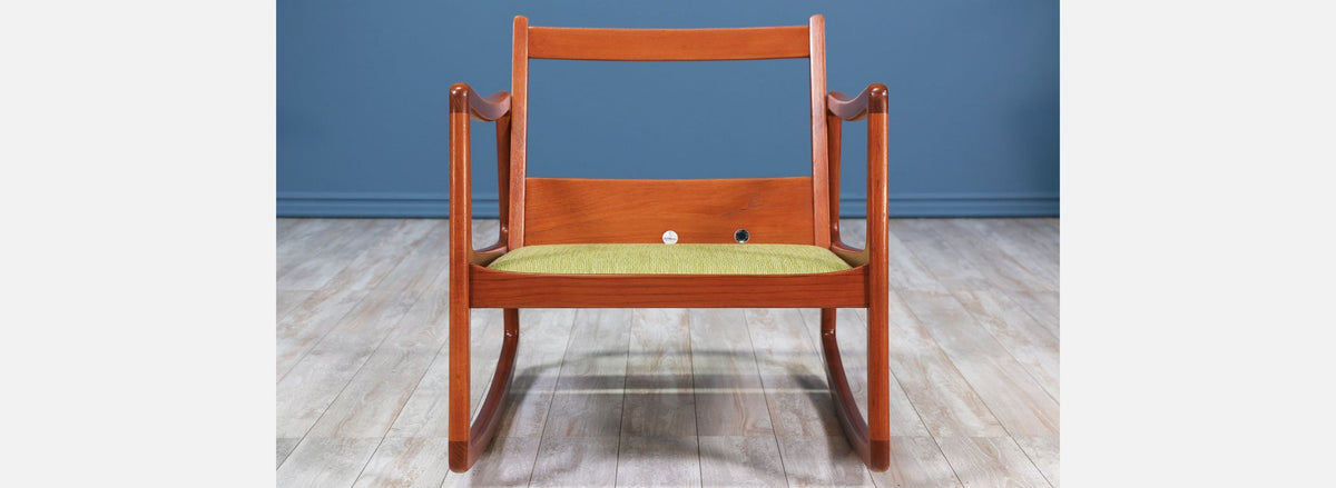 Ole Wanscher Teak Rocking Chair for France & Søn