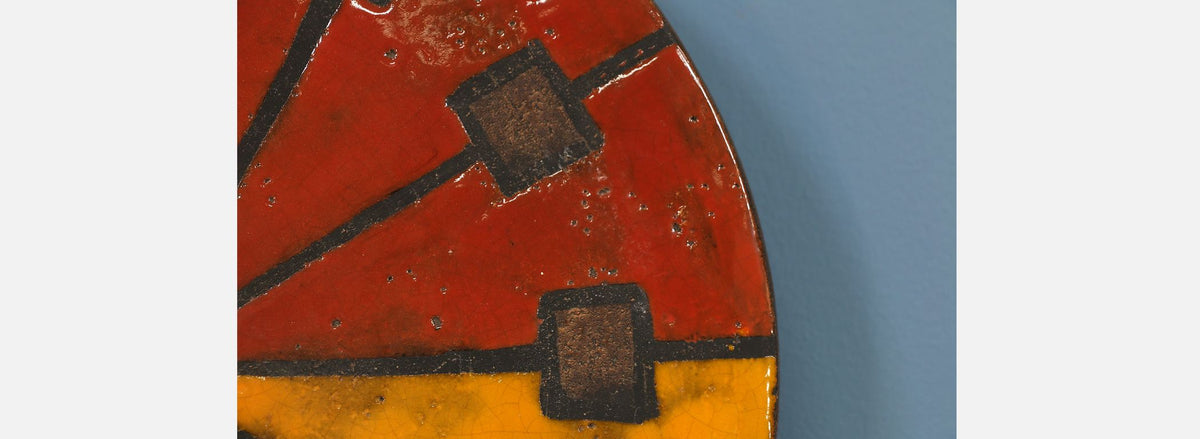 Bitossi & George Nelson “Meridian” Glazed Ceramic Clock for Howard Miller & Raymor
