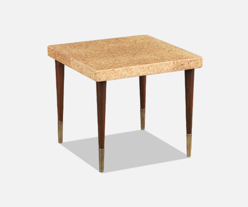 Paul Frankl Cork Top Side Table for Johnson Furniture