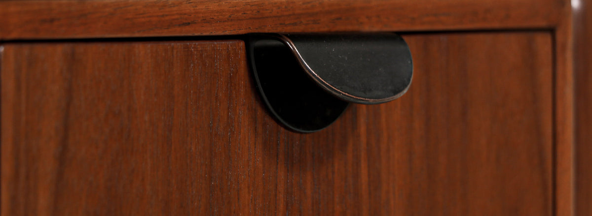Finn Juhl Executive Walnut Desk with Caning for Baker Furniture
