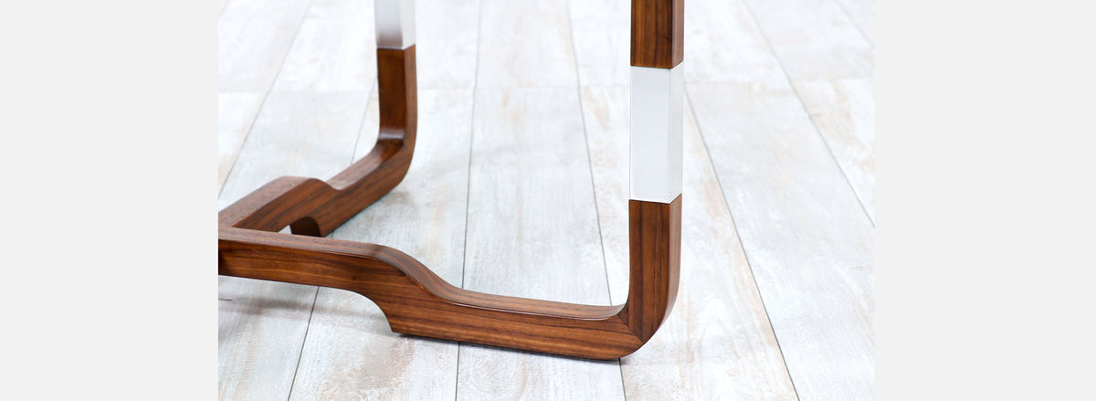 Mid-Century Modern Sculpted Walnut Coffee Table by Brown Saltman